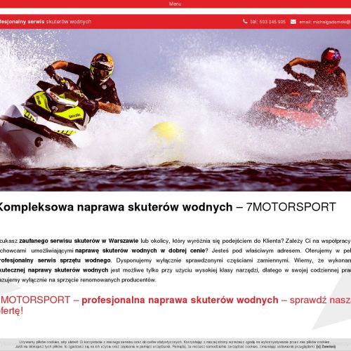 Kraków - naprawa skuterów wodnych sea-doo