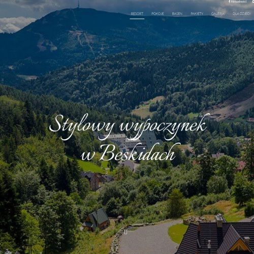 Hotel z basenem w górach w Szczyrku