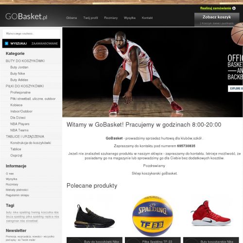 Sklep koszykarski nba - Wrocław