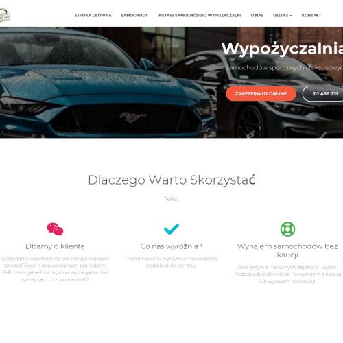 Ford mustang wynajem - Warszawa