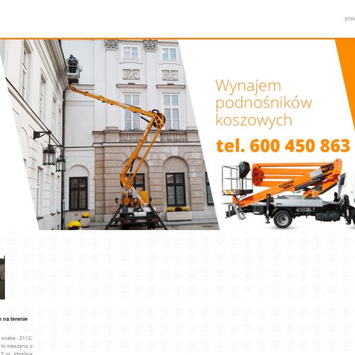 Wynajem podnośników koszowych żyrardów - Grodzisk Mazowiecki