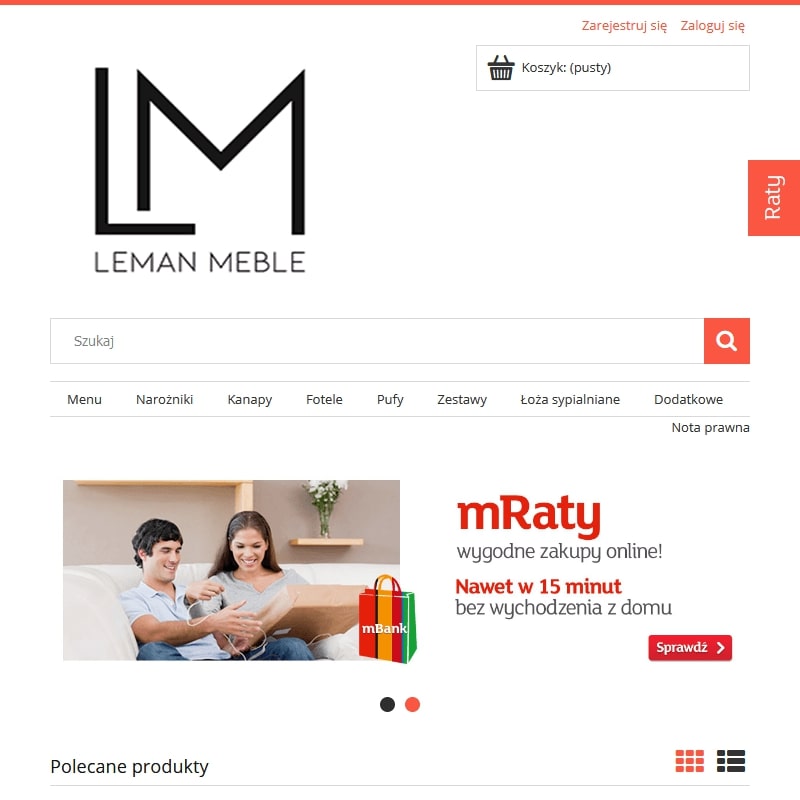 Meble systemowe do salonu z szafą narożną