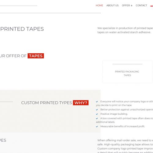 Taśma pakowa z logo - Gdańsk