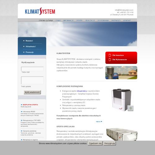 Poznań - systemy rekuperacji