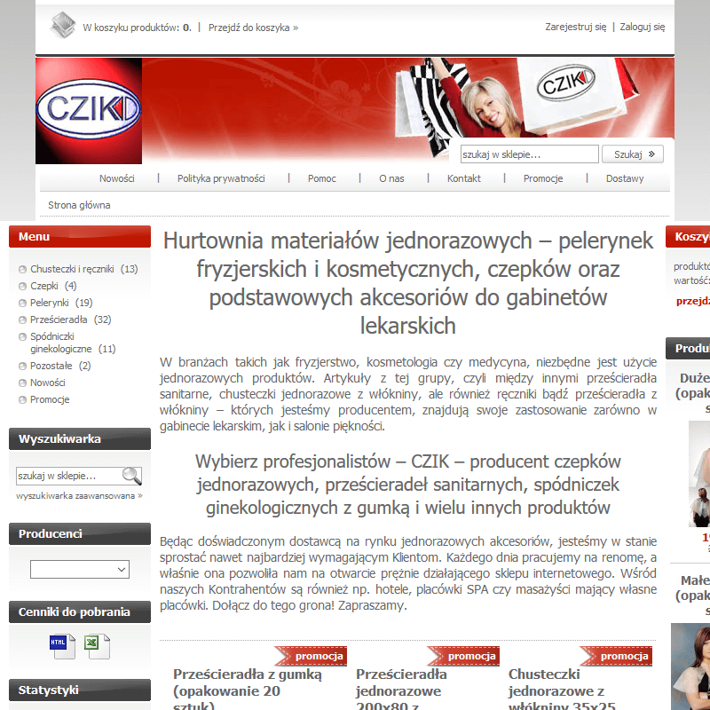 Prześcieradła z włókniny