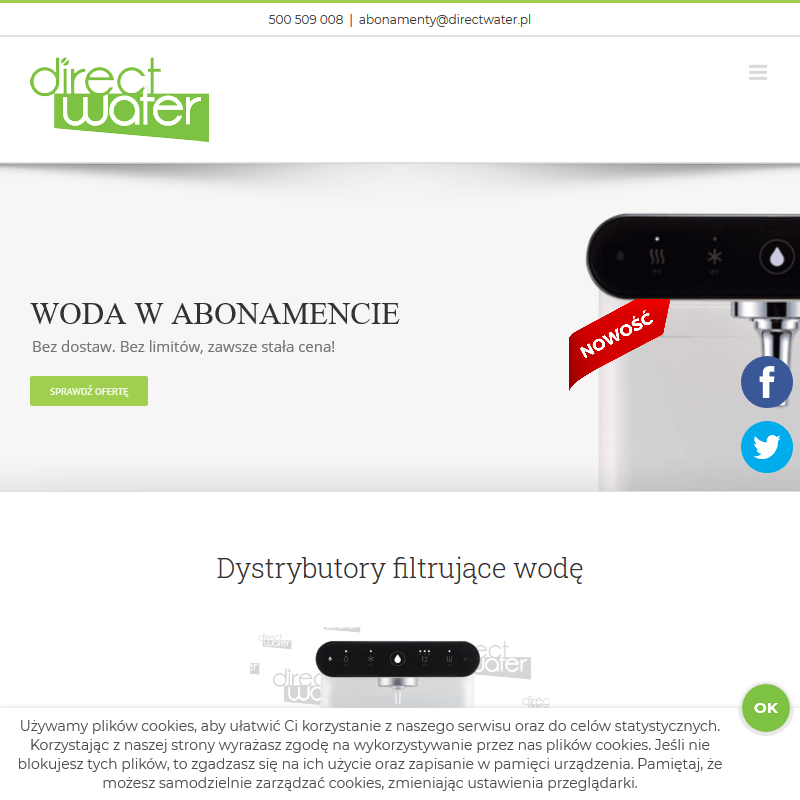 Woda dystrybutor do domu