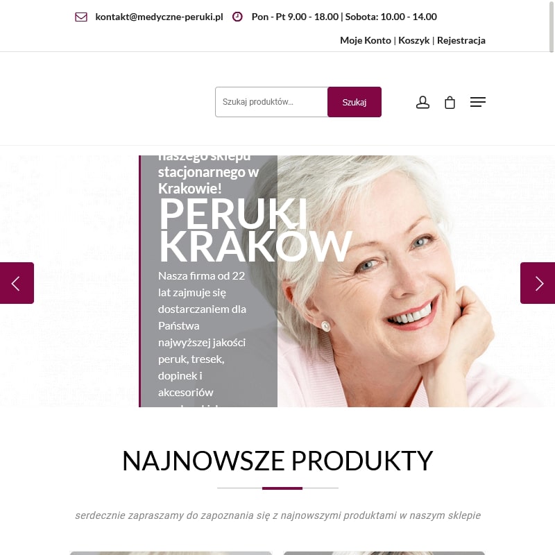 Peruki syntetyczne damskie w Krakowie