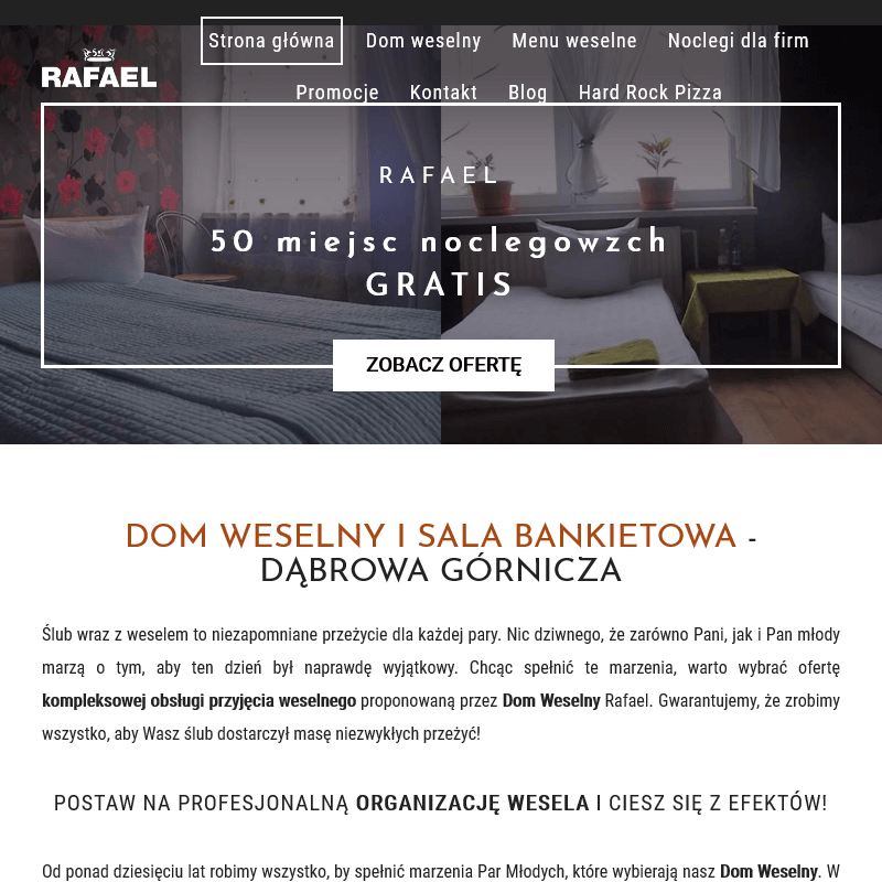 Dąbrowa Górnicza - kompleksowa obsługa przyjecia weselnego