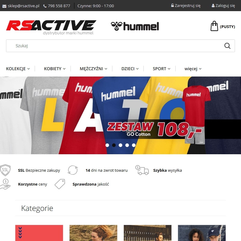 Kielce - zestawy piłkarskie treningowe hummel